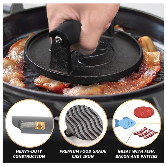 🍔 Cast Iron Burger Press - Picture 5 of 9